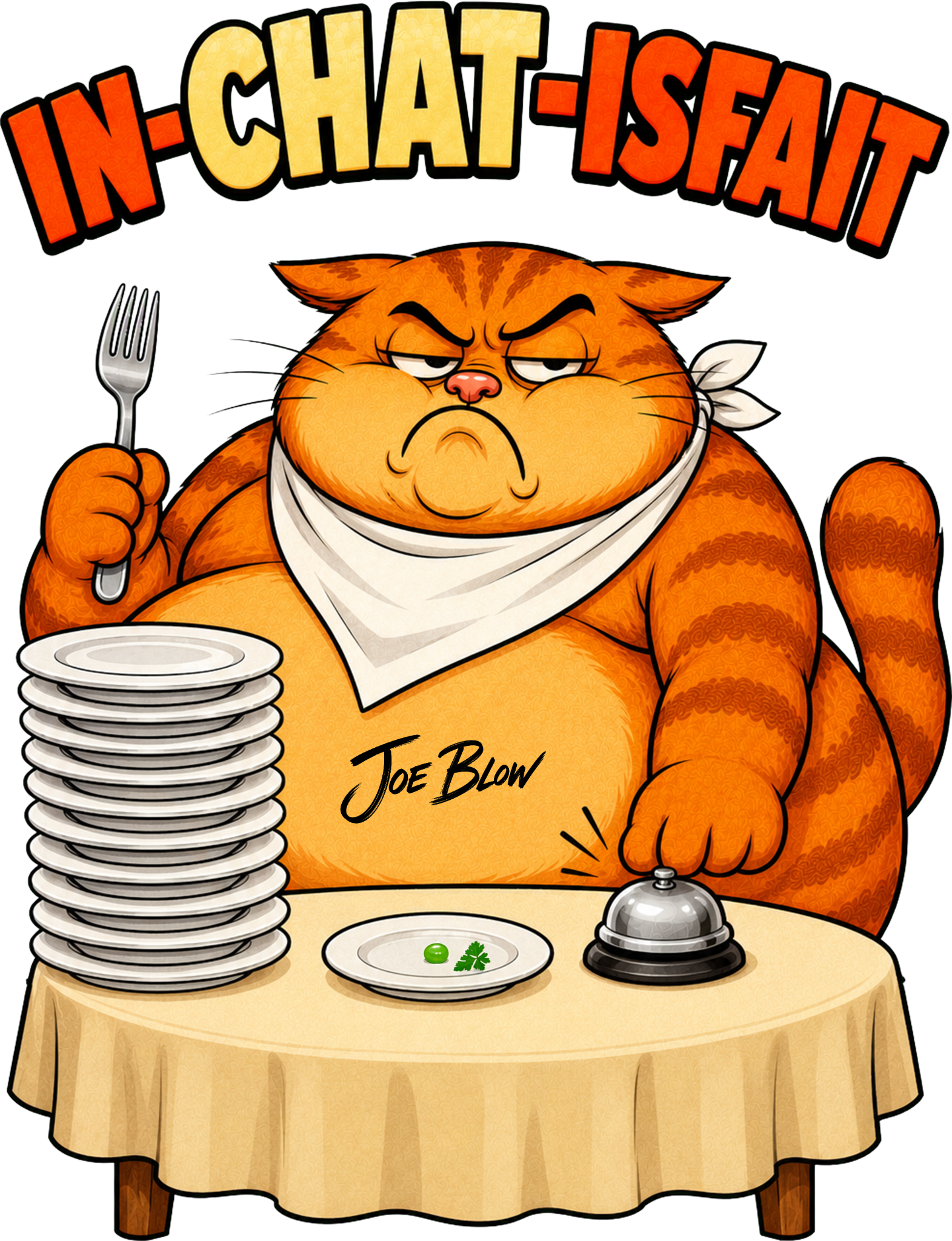 Impression In-chat-isfait sur t-shirt