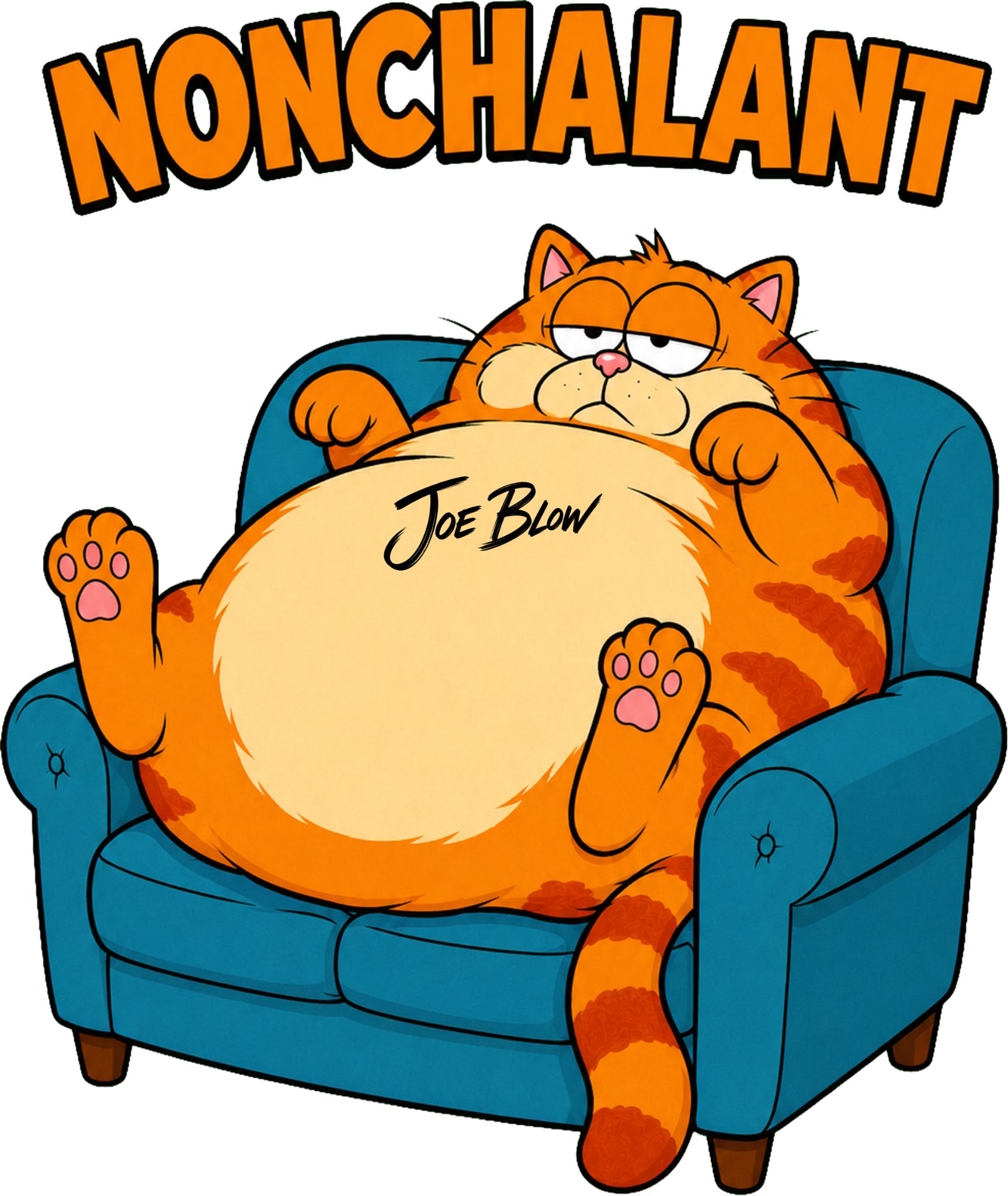 Impression Nonchalant sur t-shirt
