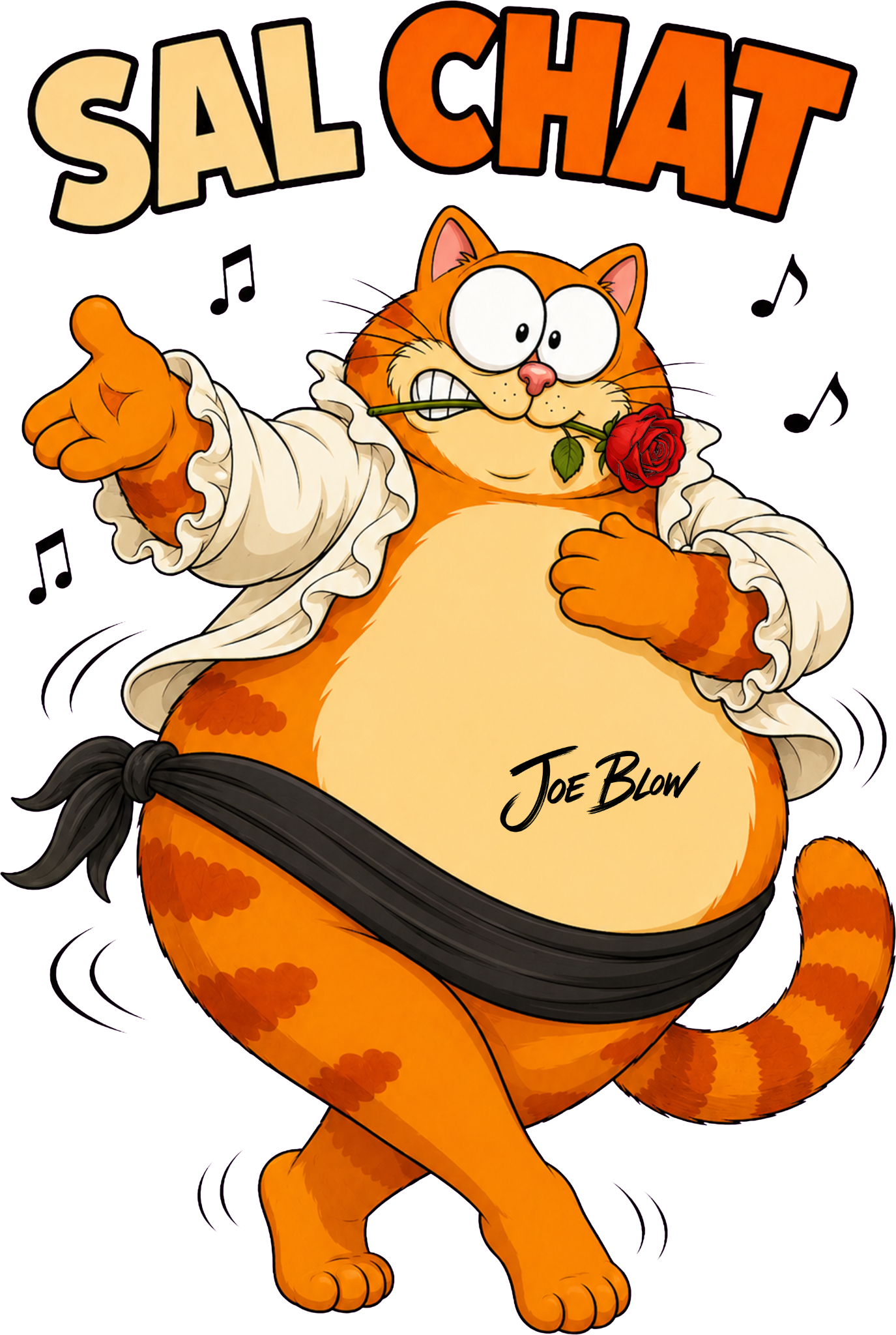 Impression Sal chat sur t-shirt