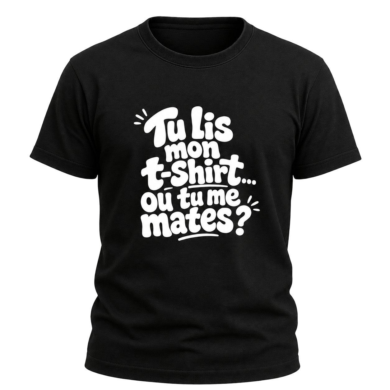 Exemple de création libre sur t-shirt